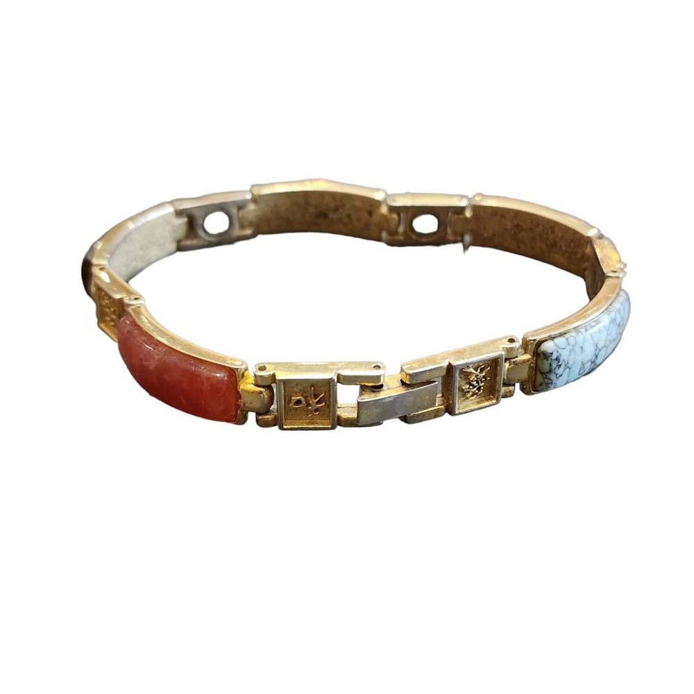 Vintage Asian Style Semi Precious Bracelet (A2081)